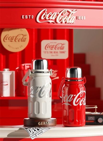 Premium Insulated Stainless Steel Thermos Water Bottle with Strap & Handle