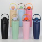 Flip Straw Vacuum Flask Stainless Steel Water Bottle – 30oz (900 ML) - Image 8
