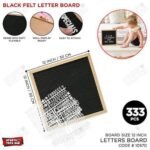 Felt Letter Board Set (12 x 12 Inches) with 290 Letters, Numbers, Emojis, Stand, Scissors, and Storage Pouch - Image 5