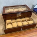 Luxury Walnut 20-Slot Wooden Watch Organizer Box - Image 6