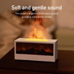 7-Color LED Simulation Fireplace Flame Air Humidifier & Diffuser (150ml) — Premium White Edition - Image 2