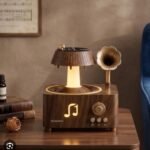 5-in-1 Retro Gramophone Raindrop Humidifier & Bluetooth Speaker — Vintage Walnut Edition - Image 2