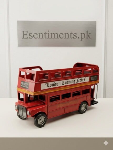 Handmade Retro Iron London Double Decker Bus Model