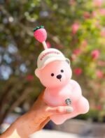 Authentic Starbucks Limited Edition Pink Bearista Glass Tumbler - Image 2