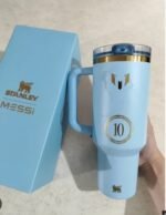 Messi x Stanley Quencher ProTour Flip Straw Tumbler (40 OZ) – Limited Edition Striker Blue