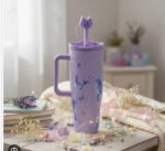 Sitarayuri Pearled Bow Insulated Tumbler with Handle & Straw – 1200ml / 40oz - Image 7