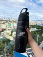 Owala FreeSip 32oz Insulated Stainless Steel Water Bottle – Very, Very Dark - Image 2